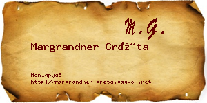 Margrandner Gréta névjegykártya